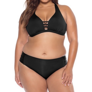 BECCA‎ ETC Color Code Black 2-Piece Bikini Plus Size 2X (20-22)